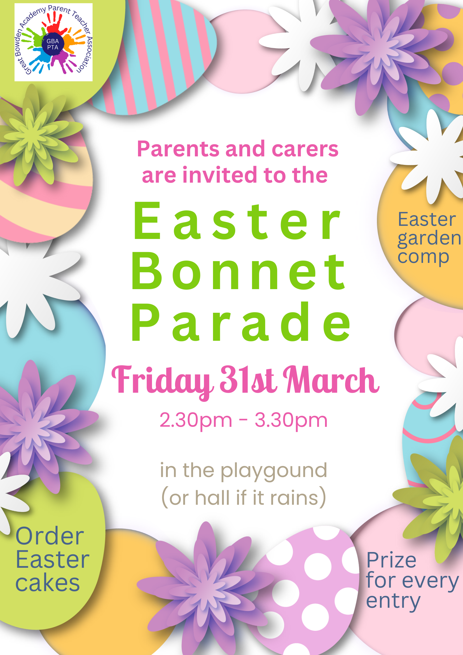 PTA Easter Bonnet Parade