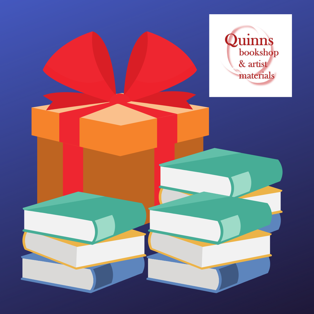 Book image with Quinns Bookshop logo